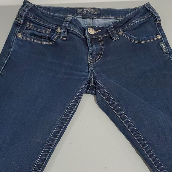 Silver Aiko dark wash 27x31 skinny jeans - Picture 5 of 8